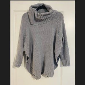 Gray LOFT Cowl Neck Sweater Sz S